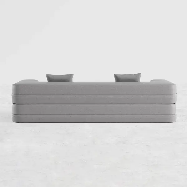 2000mm Modern Folding Sofa Bed Leath-Aire Upholstered Full Sleeper - Image 10