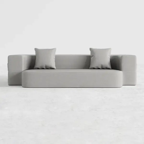 2000mm Modern Folding Sofa Bed Leath-Aire Upholstered Full Sleeper - Image 16