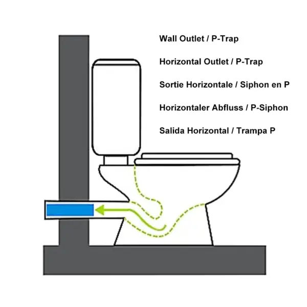 One-Piece Elongated Black Smart Toilet Automatic Toilet Self-Clean Horizontal Outlet - Image 10