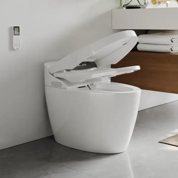 Modern Smart One-Piece Elongated Automatic Toilet & Bidet with Seat Horizontal Outlet - Image 3