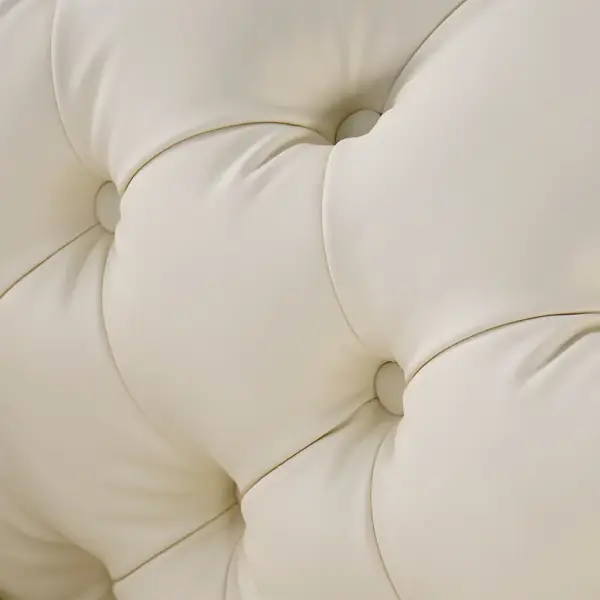 Wovent Modern Beige Faux Leather Tufted Sofa & Loveseat Living Room Set of 3 - Image 8