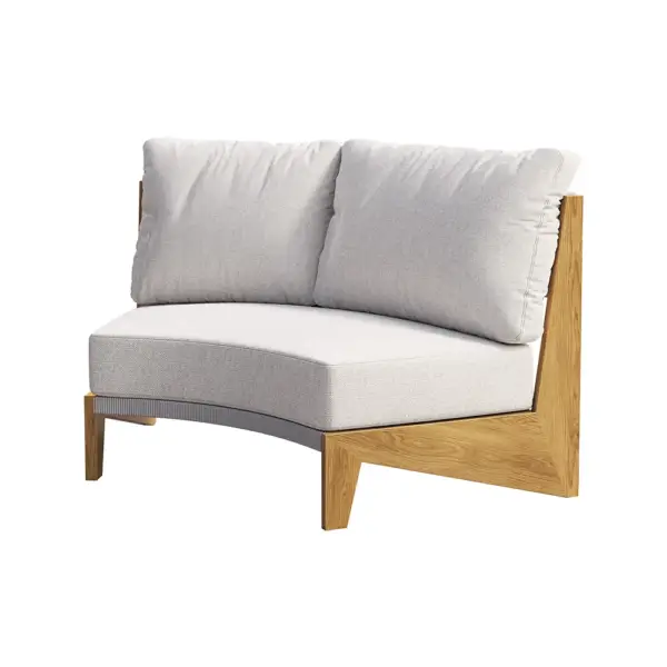 8 Pieces Farmhouse Curved Modular Outdoor Patio Sectional Sofa Set with Coffee Table - Image 15
