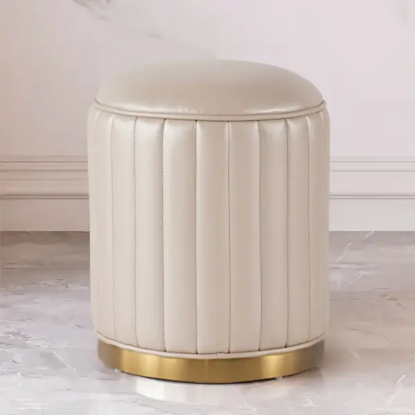Off-white Makeup Vanity Set Dressing Table with Lighted Mirror Cabinet & Stool Included - Image 5